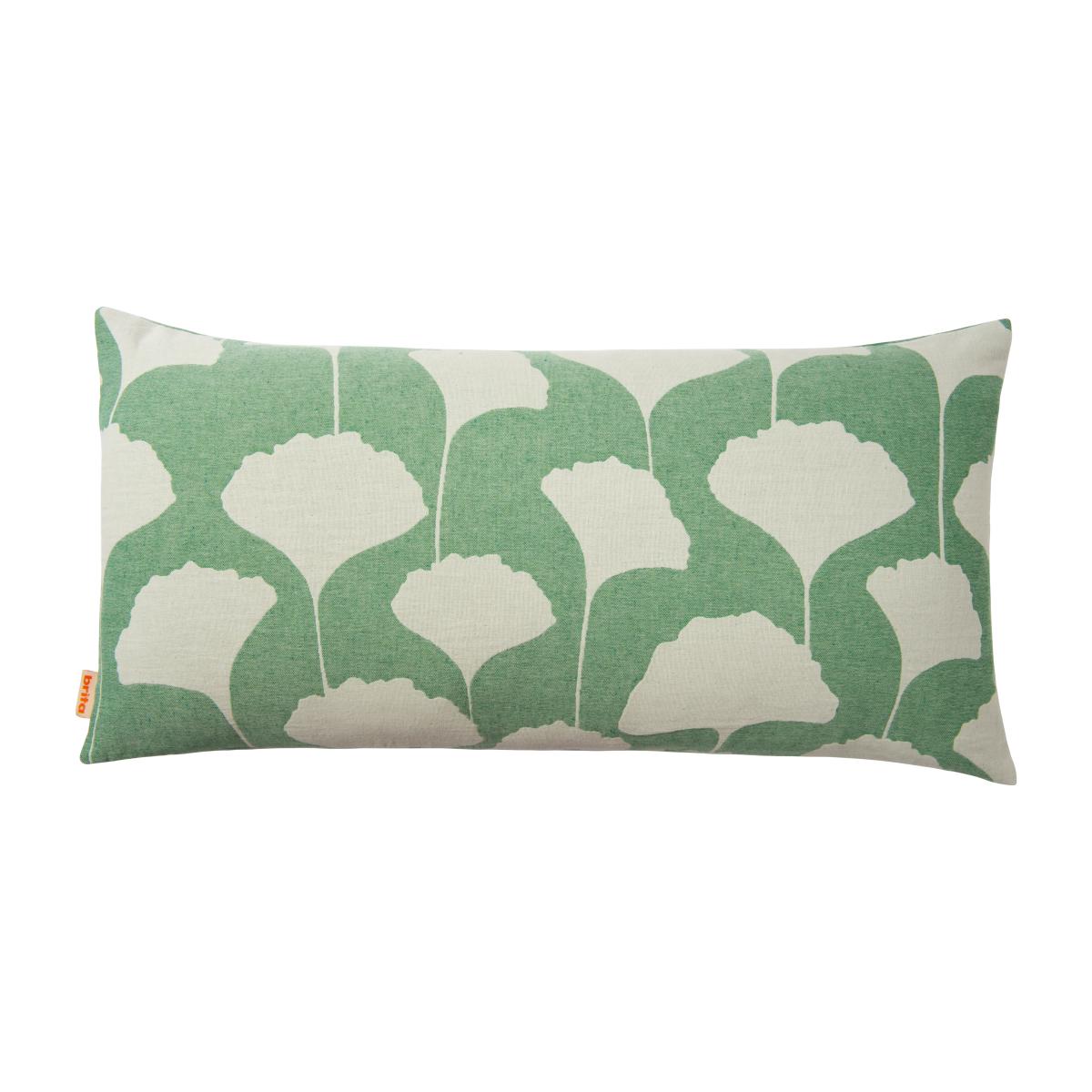 Ginko pillowcase 40x80 cm Green-white (Emerald) – image 1