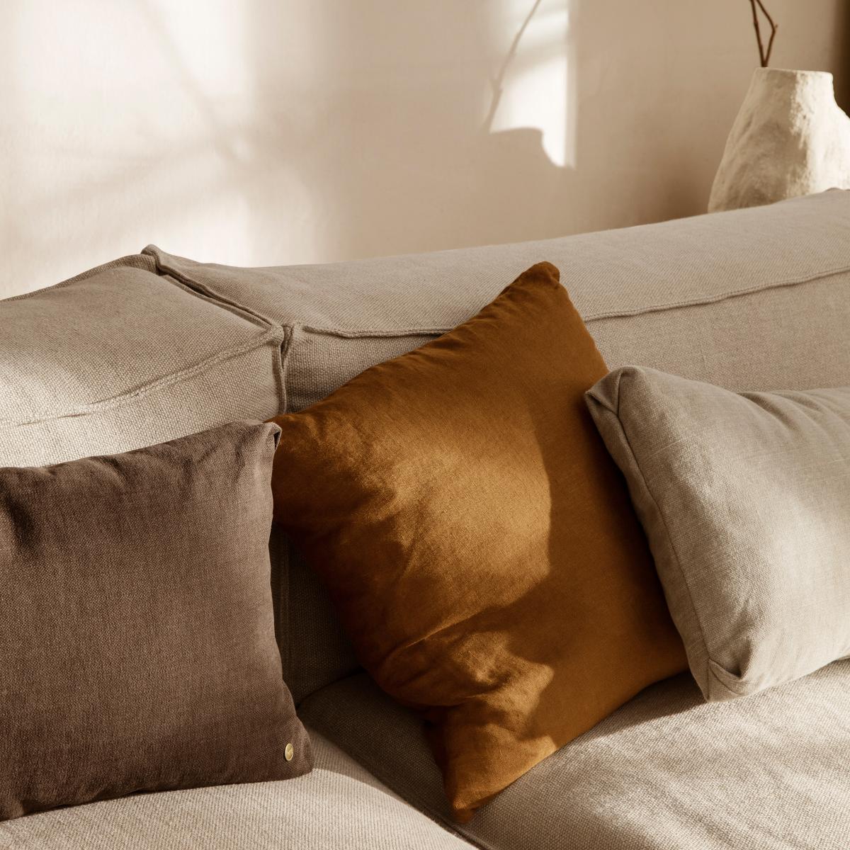 Linen cushion 50x50 cm Sugar kelp – image 2