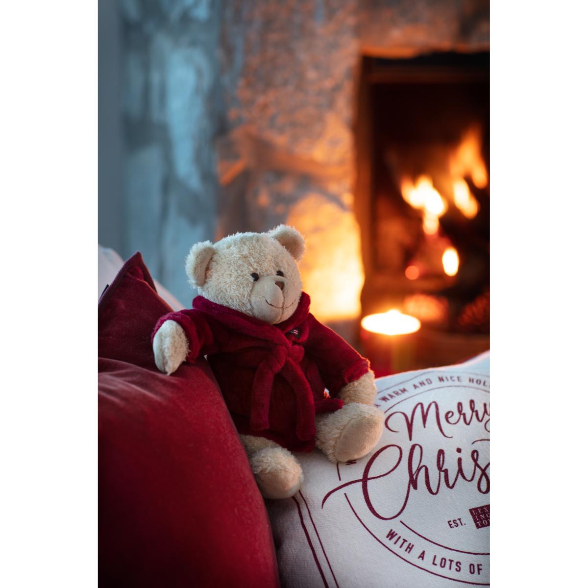 Merry Christmas Cotton Canvase pillowcase 50x50 cm Off white-red – image 2