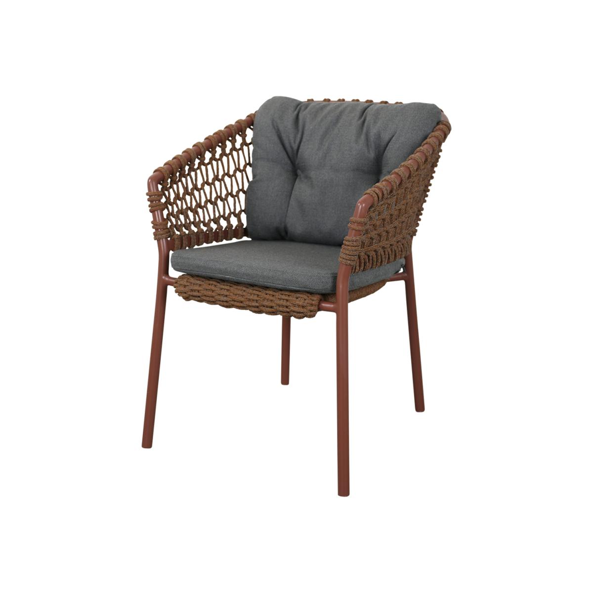 Cane-line Basket/Moments/Ocean chair cushion set Grey (AirTouch) – image 1