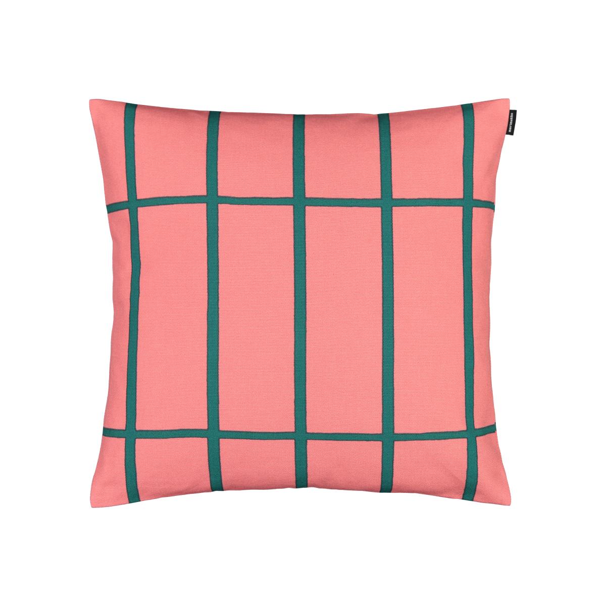 Tiiliskivi cushion cover 45x45 cm pink-green – image 1