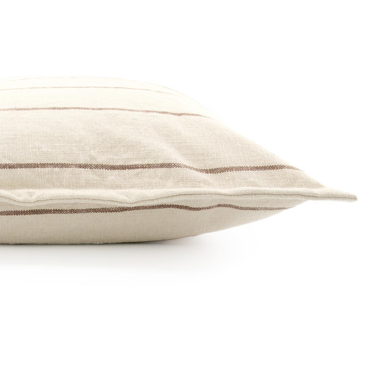 Ernst pillowcase stripped 50x50 cm Natural-Mole – image 2
