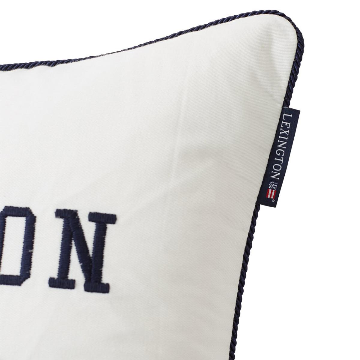 Summer Sports Twill pillowcase 50x50 cm White-dark blue – image 4