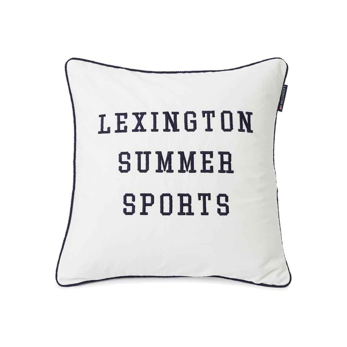 Summer Sports Twill pillowcase 50x50 cm White-dark blue – image 1