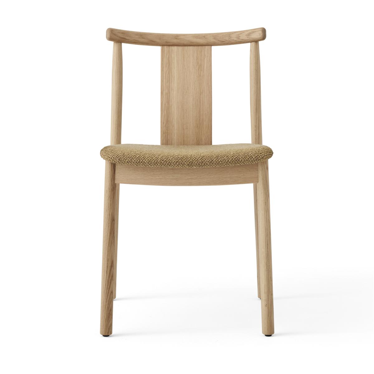 Audo Copenhagen Merkur chair with cushion Oak-Bouclé 06 gold – image 2