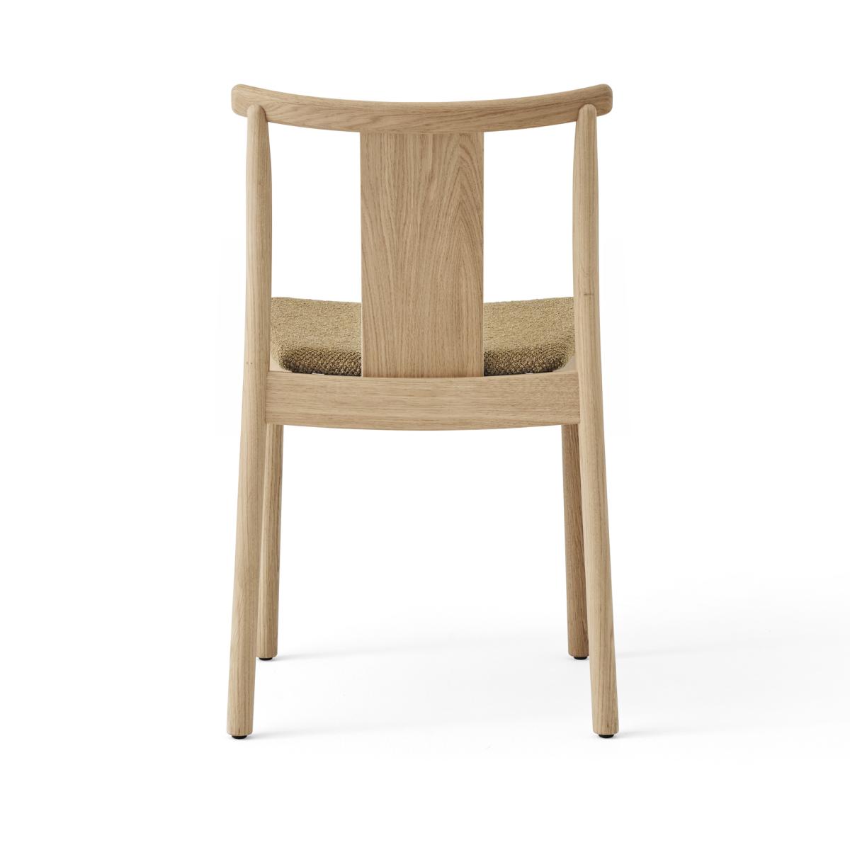 Audo Copenhagen Merkur chair with cushion Oak-Bouclé 06 gold – image 3