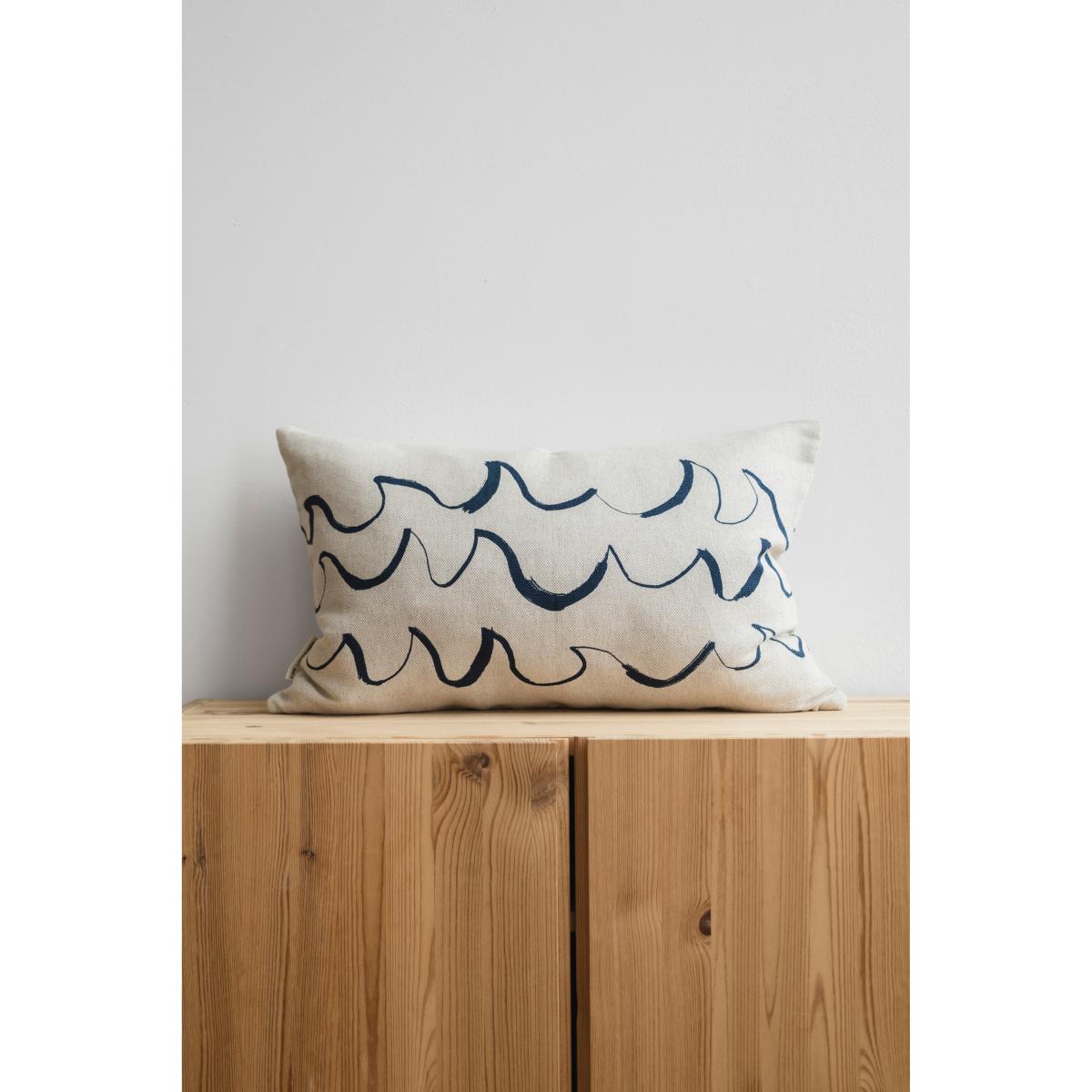 Wave pillowcase 38x58 cm Blue – image 2
