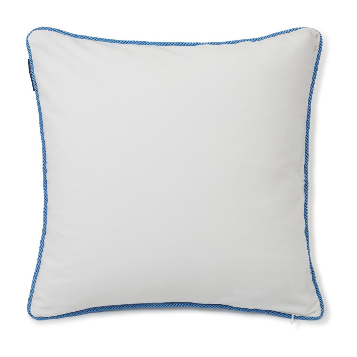 Logo Twill pillowcase 50x50 cm White-blue – image 2