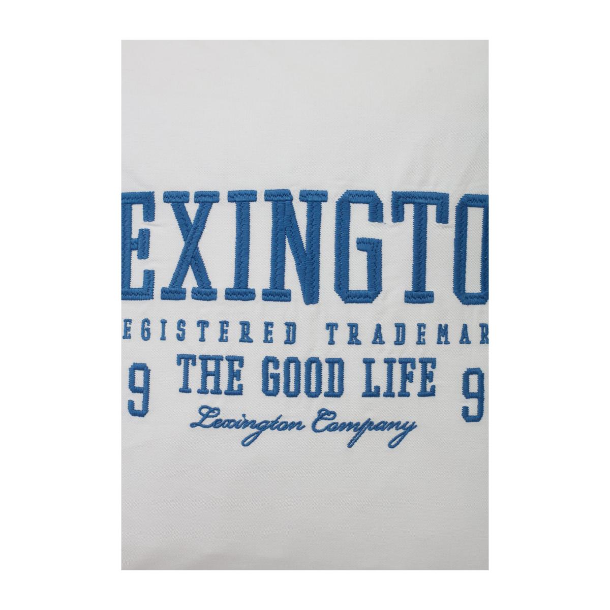 Logo Twill pillowcase 50x50 cm White-blue – image 4