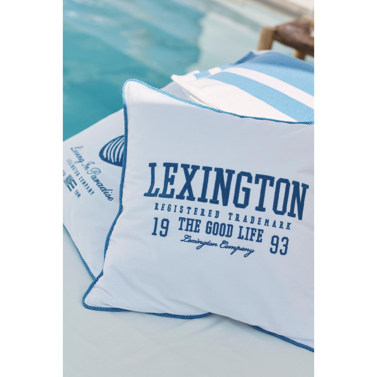 Logo Twill pillowcase 50x50 cm White-blue – image 5