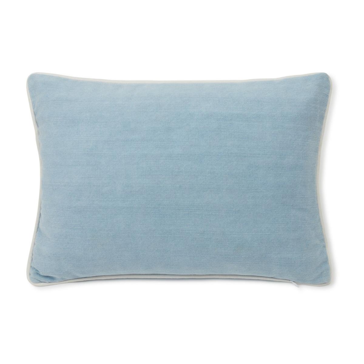 Beach small rope twill cushion 30x40 cm Light blue – image 2