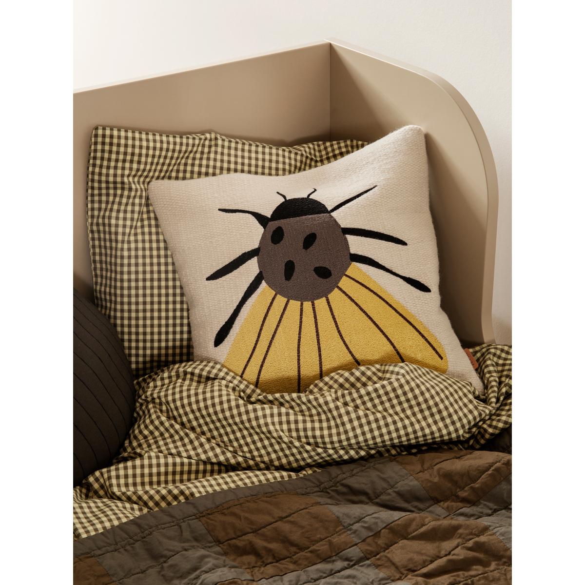 Forest embroidered cushion 40x40 cm Moth – image 2