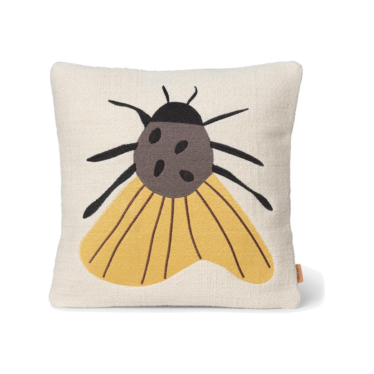Forest embroidered cushion 40x40 cm Moth – image 1