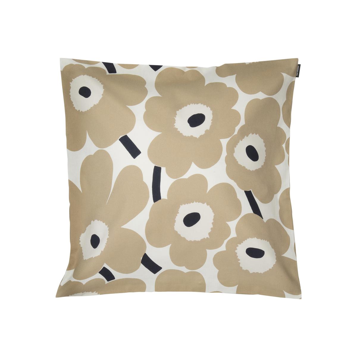 Pieni Unikko cushion cover off white-beige-dark blue