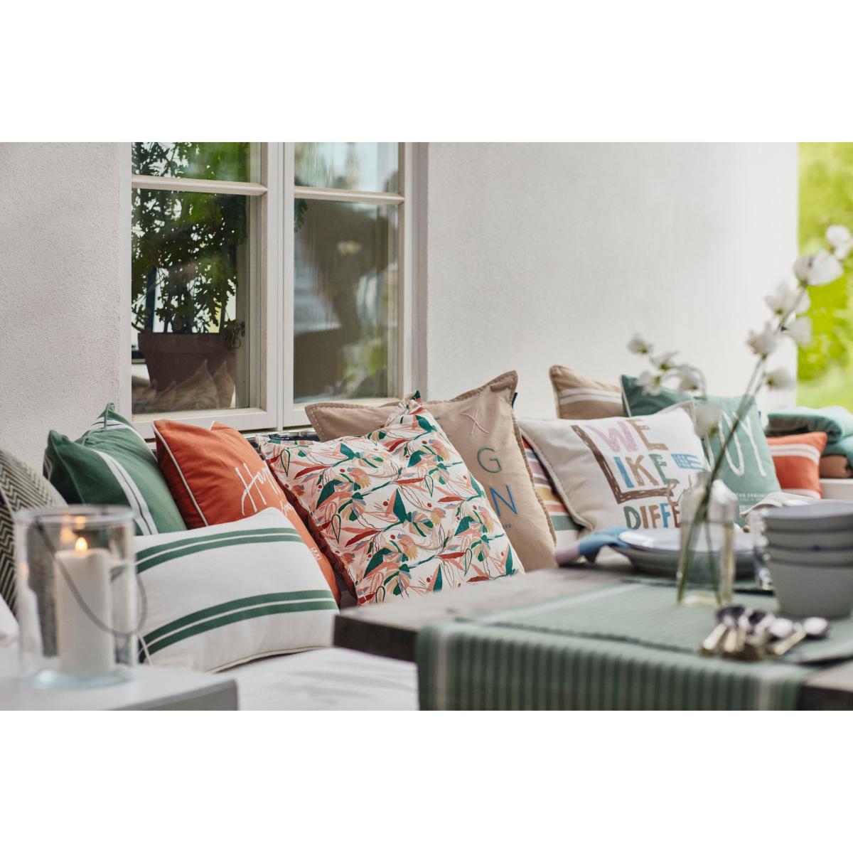 Multi Color Printed pillowcase 50x50 cm White-multi – image 4