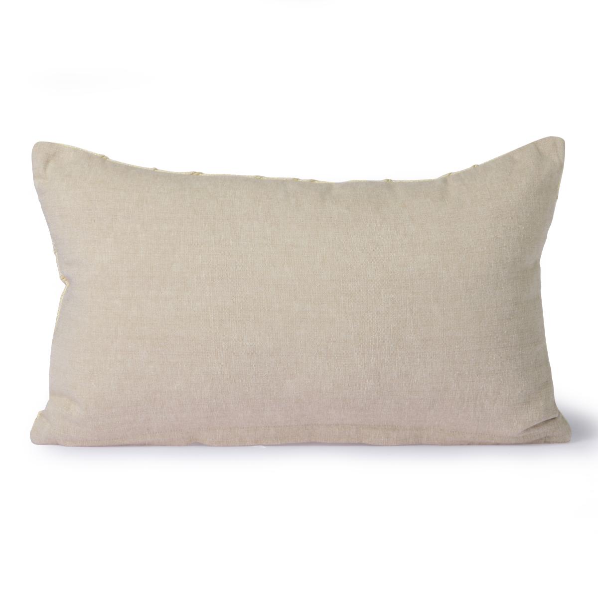 Stitched lines cushion 30x50 cm cream-natureal – image 2