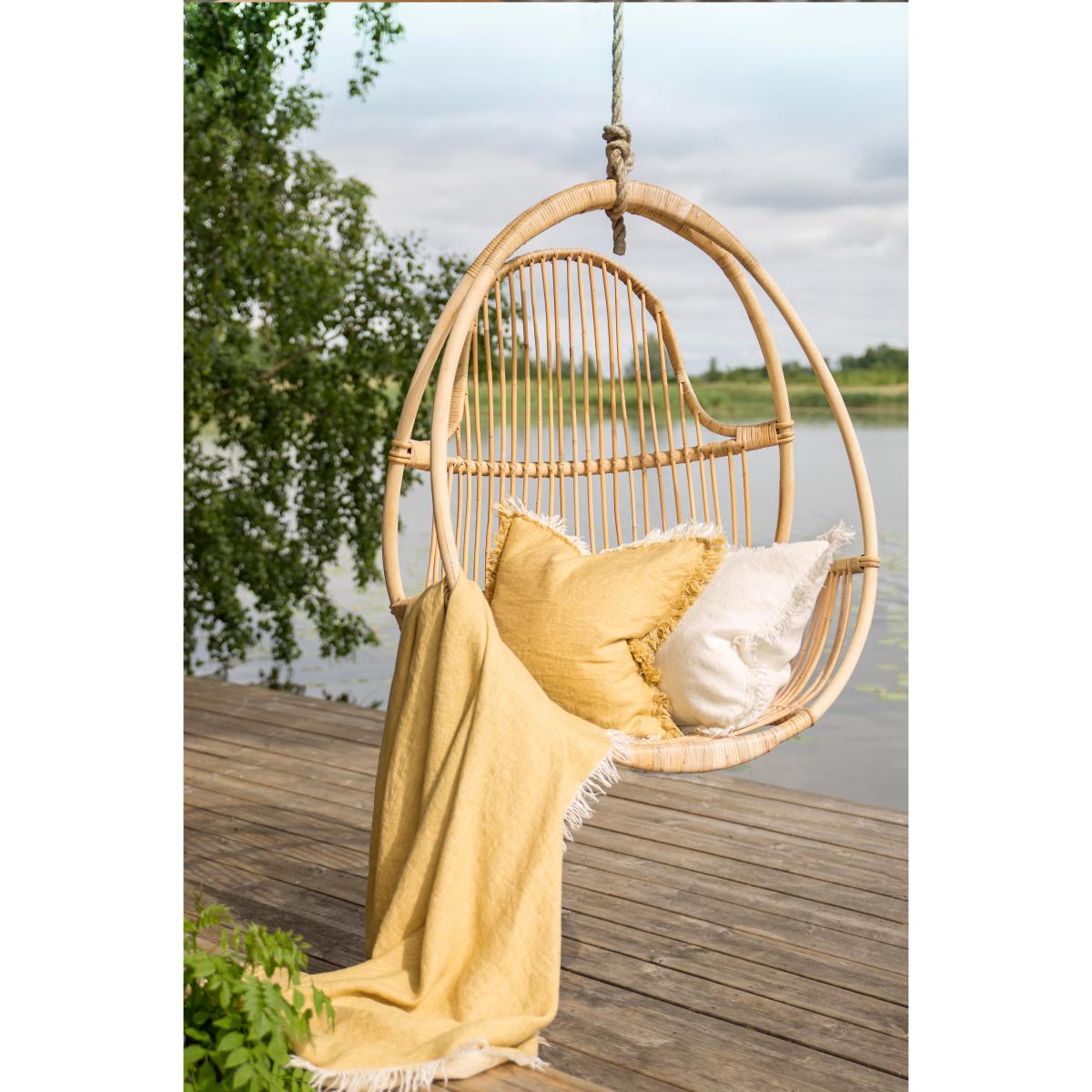 Merlin cushion 50x50 cm Honey (yellow) – image 2
