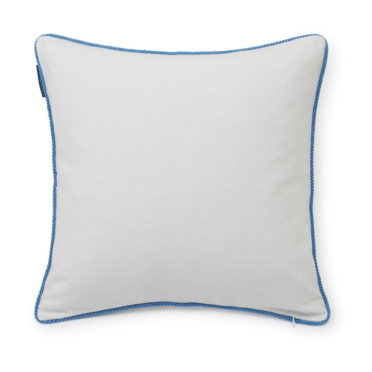 Seashell Cotton Canvase pillowcase 50x50 cm White-blue – image 2