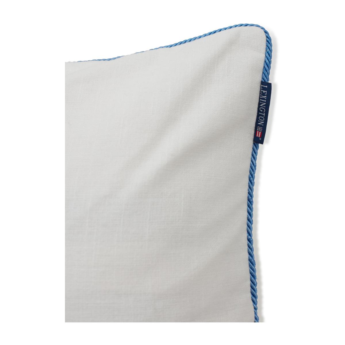 Seashell Cotton Canvase pillowcase 50x50 cm White-blue – image 3