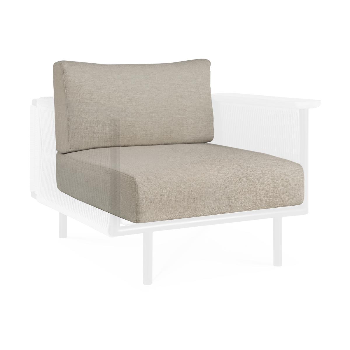 Ethnicraft Corbey Outdoor cushion for lounge chair Oyster – image 2