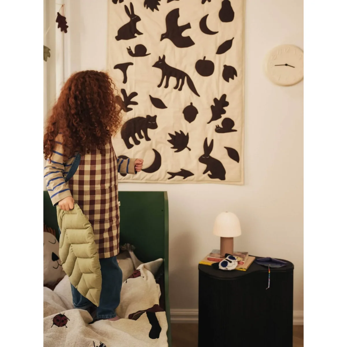 Ferm Living Leaf cushions 2 pieces Tea green-baked clay – image 2