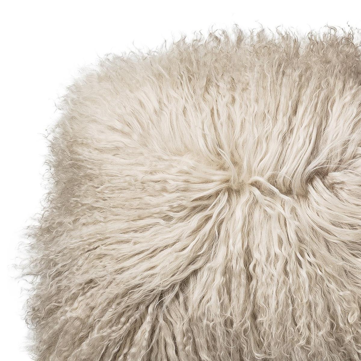 Bloomingville cushion Tibetan lambskin 30x40 cm – image 3