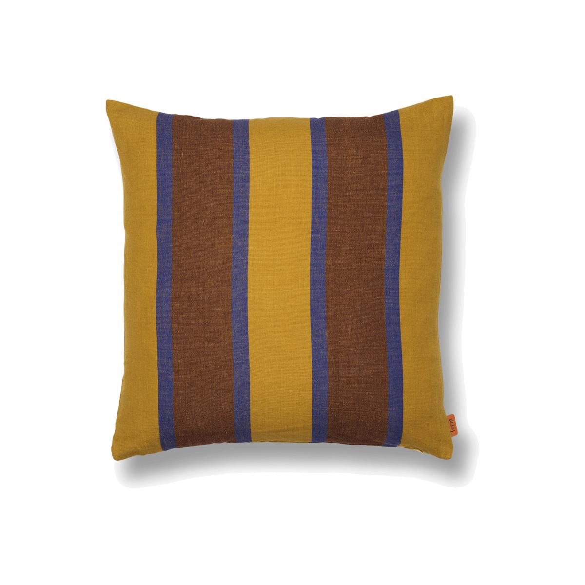 Grand cushion 50x50 cm Lime-bright blue-chocolate – image 1