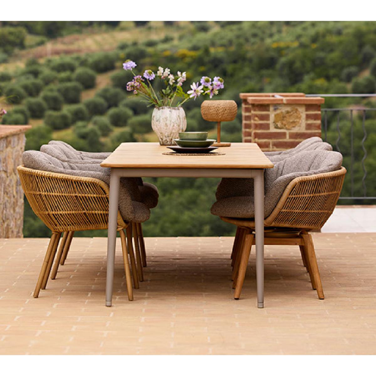 Cane-line Stay chair cushion set Desert sand (Rise) – image 2