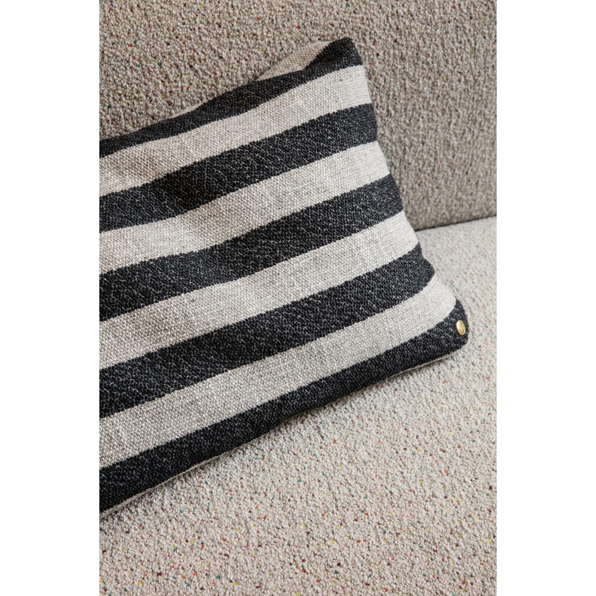 Ferm Living Clean cushion Louisiana 40x60 cm Sand-black – image 3