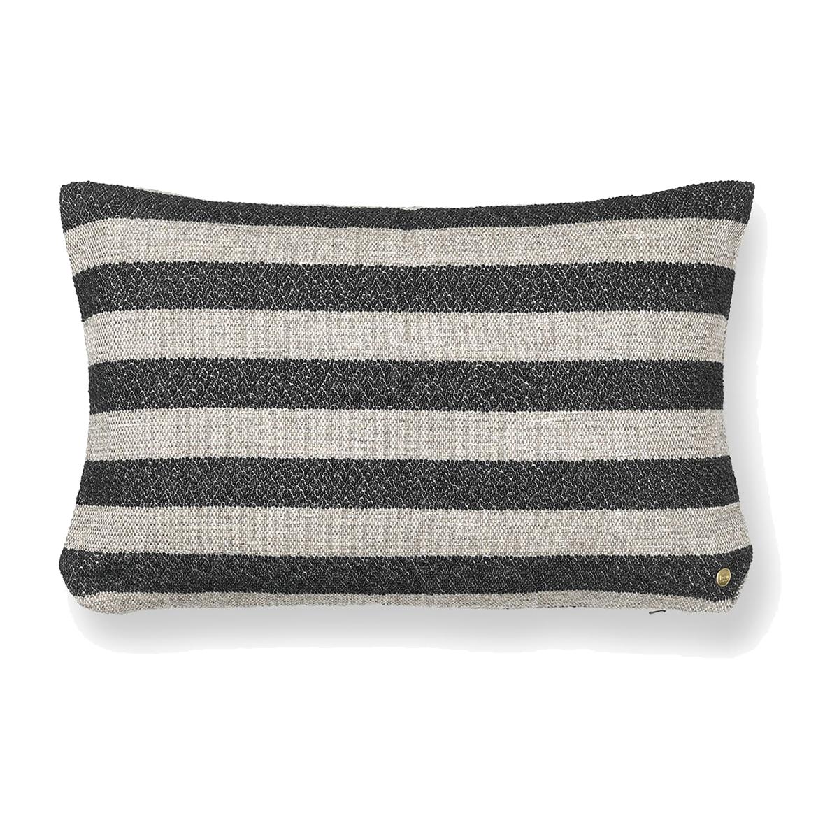 Ferm Living Clean cushion Louisiana 40x60 cm Sand-black – image 1