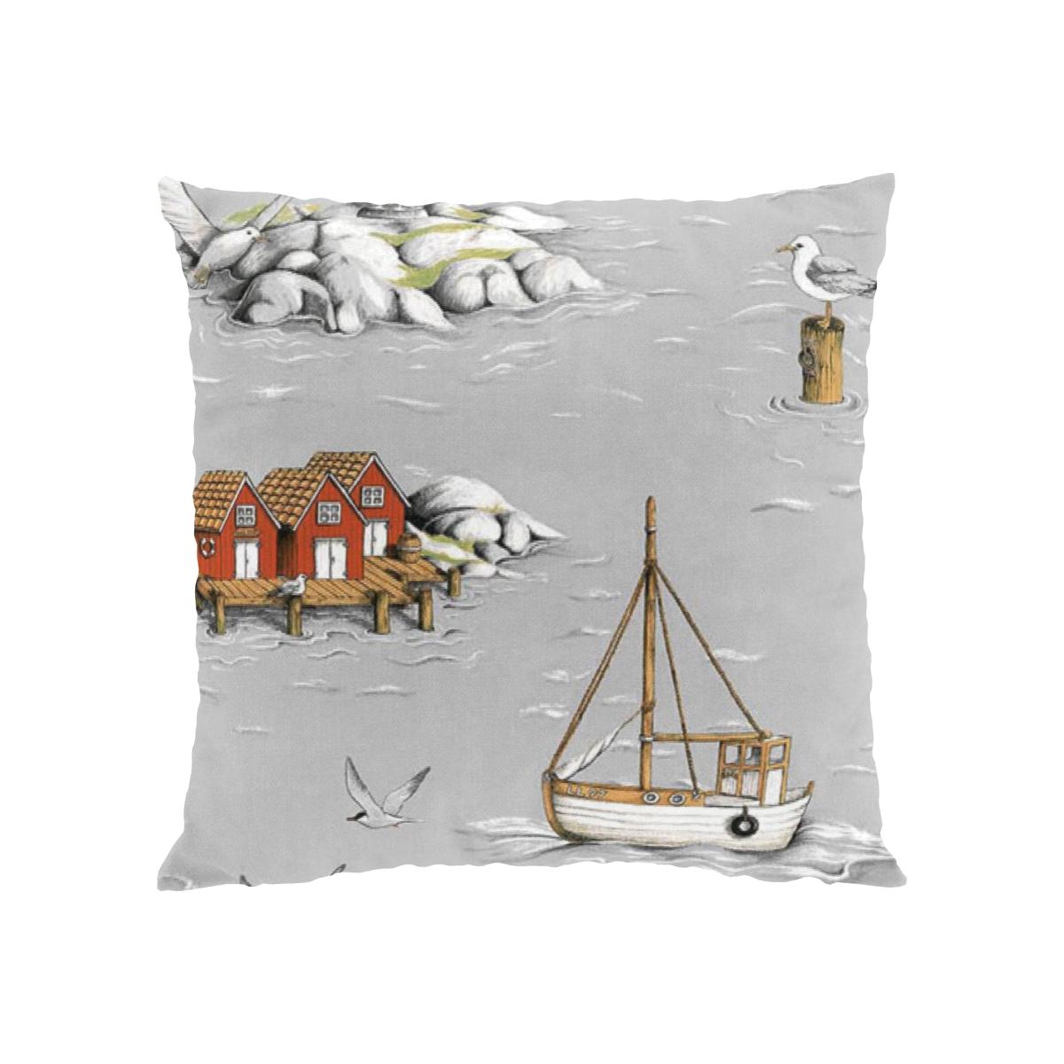 Fiskeskär pillowcase 47x47 cm grey – image 1