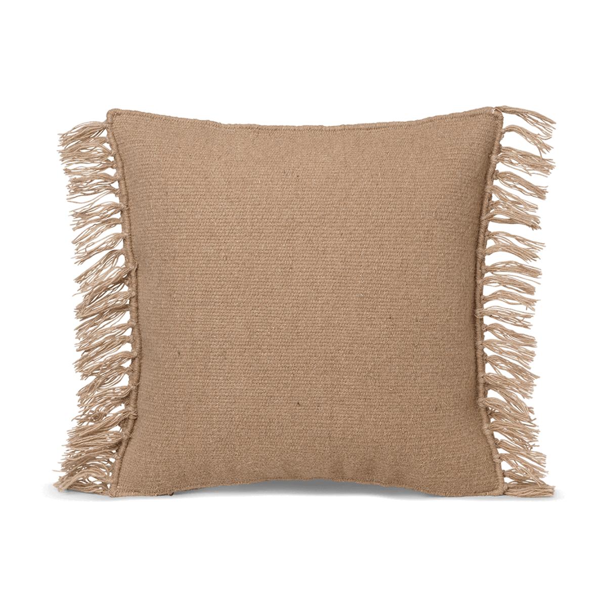 Kelim cushion with fringe S Sand – image 1