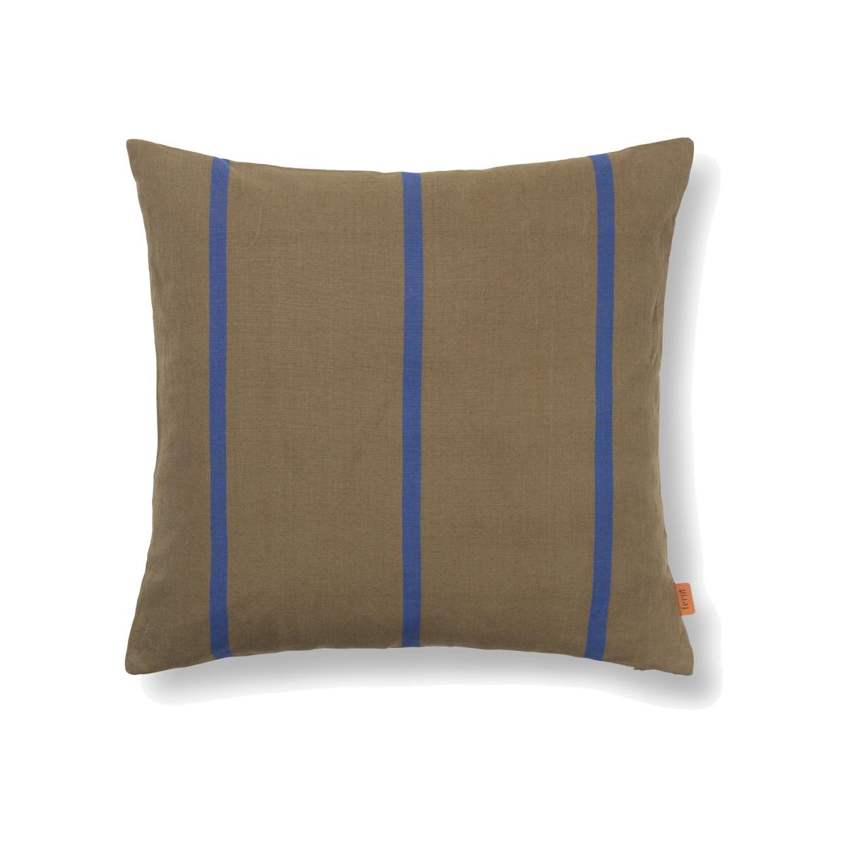 Ferm Living Grand cushion 50x50 cm Olive-bright blue – image 1