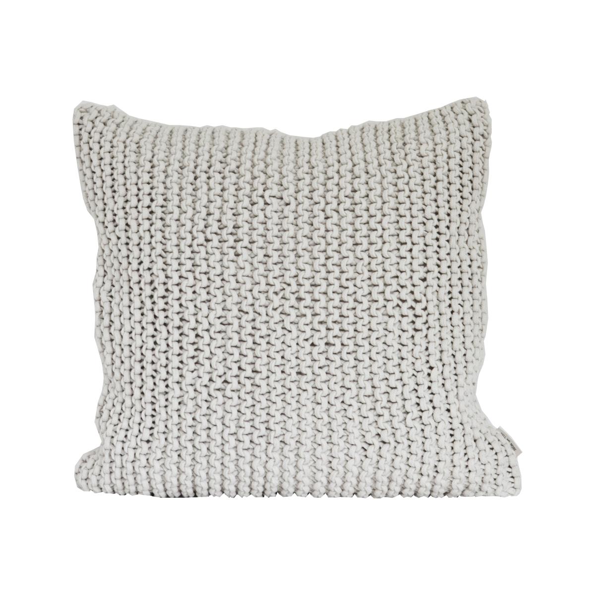 Rope cushion cover 60x60 cm off white – image 1