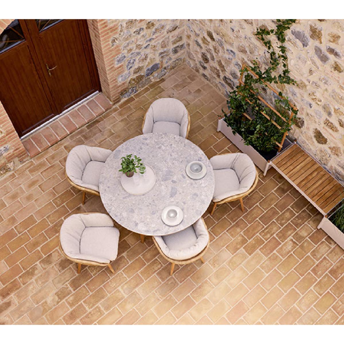 Cane-line Stay chair cushion set Sand (Natté) – image 4
