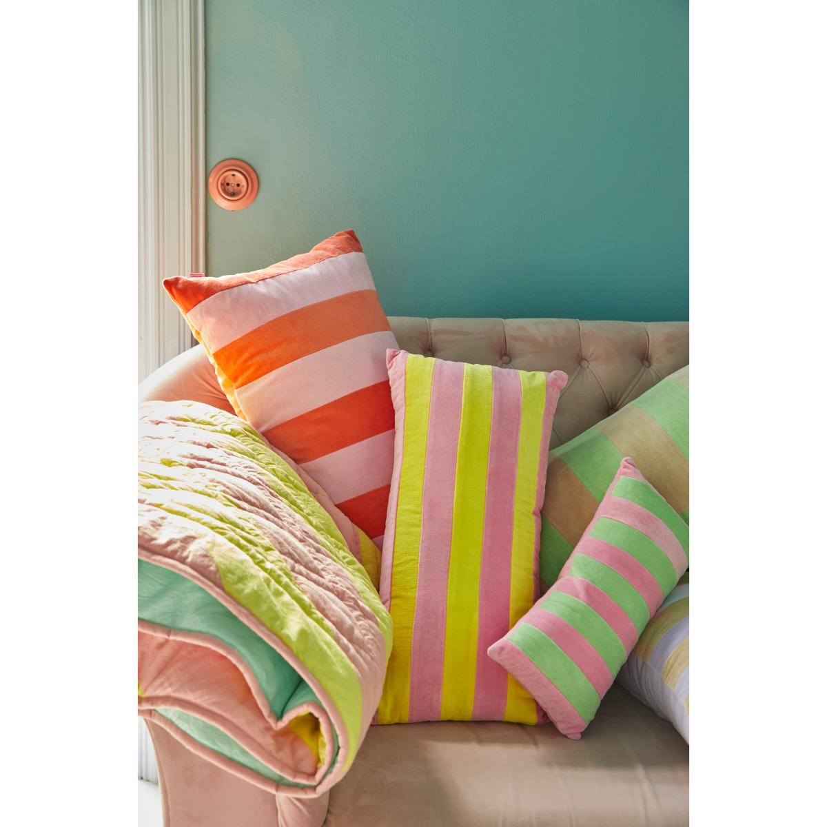 Rice cushion 20x40 cm Pink-green – image 3