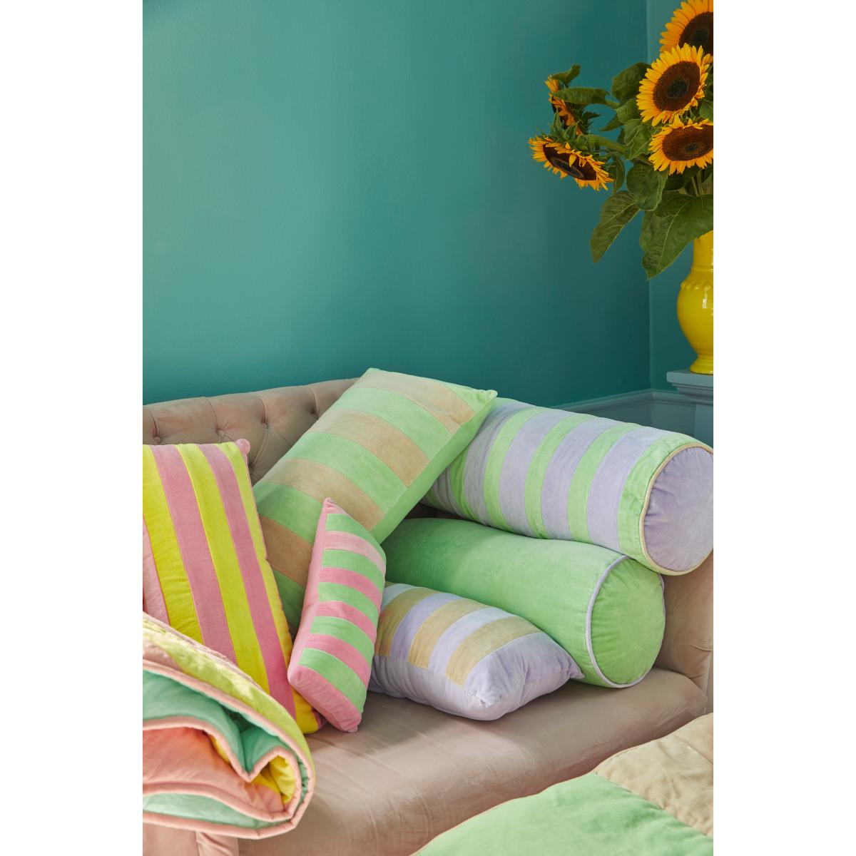 Rice cushion 20x40 cm Pink-green – image 4