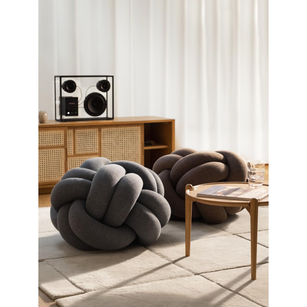 Knot cushion M Grey – image 2
