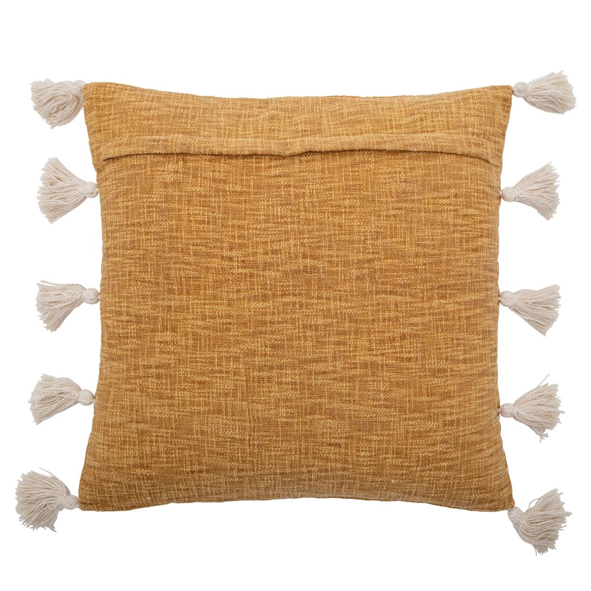 Emely cushion with tassels 55x55 cm yellow – image 2