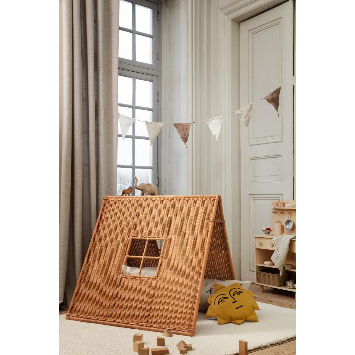 Ferm Living Sun cushion Ø35 cm Yellow – image 3