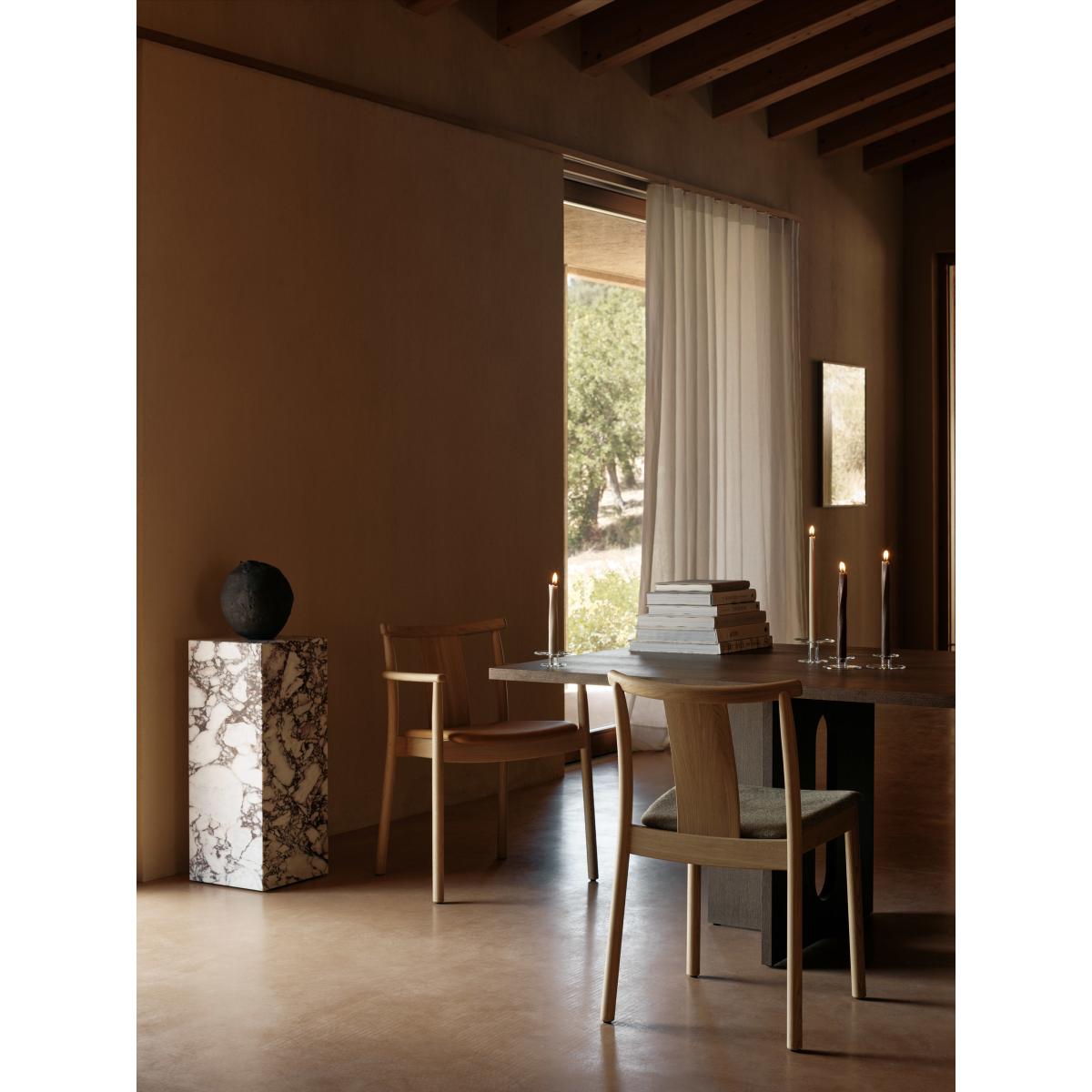 Audo Copenhagen Merkur chair with cushion Oak-Hallingdal 0200 beige – image 4