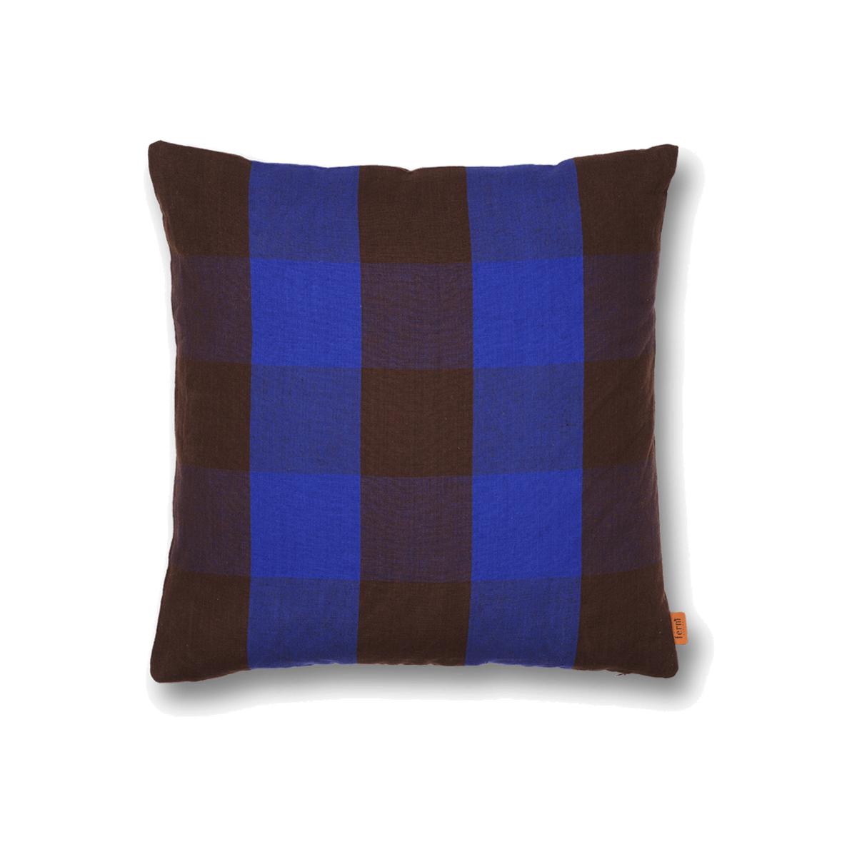 Grand cushion 50x50 cm Chocolate-bright blue – image 1