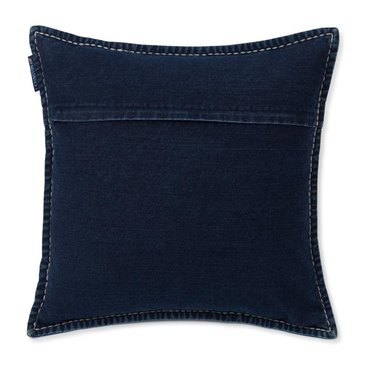 Lazy Days Denim Twill Cotton pillowcase 50x50 cm Denim blue – image 2