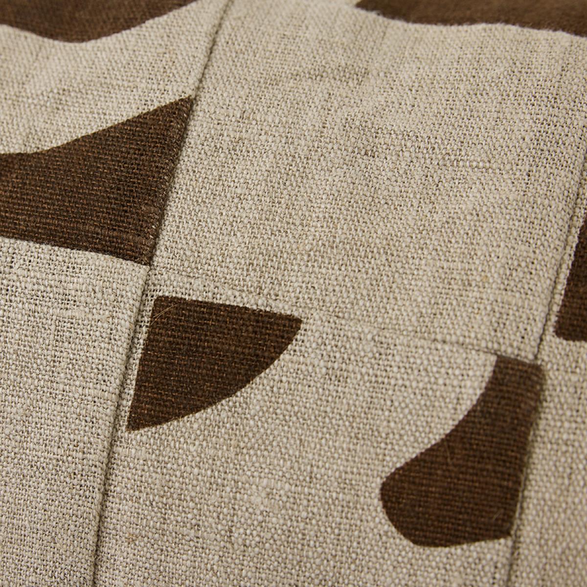 HKliving Natural patched cushion 30x70 cm Beige – image 5