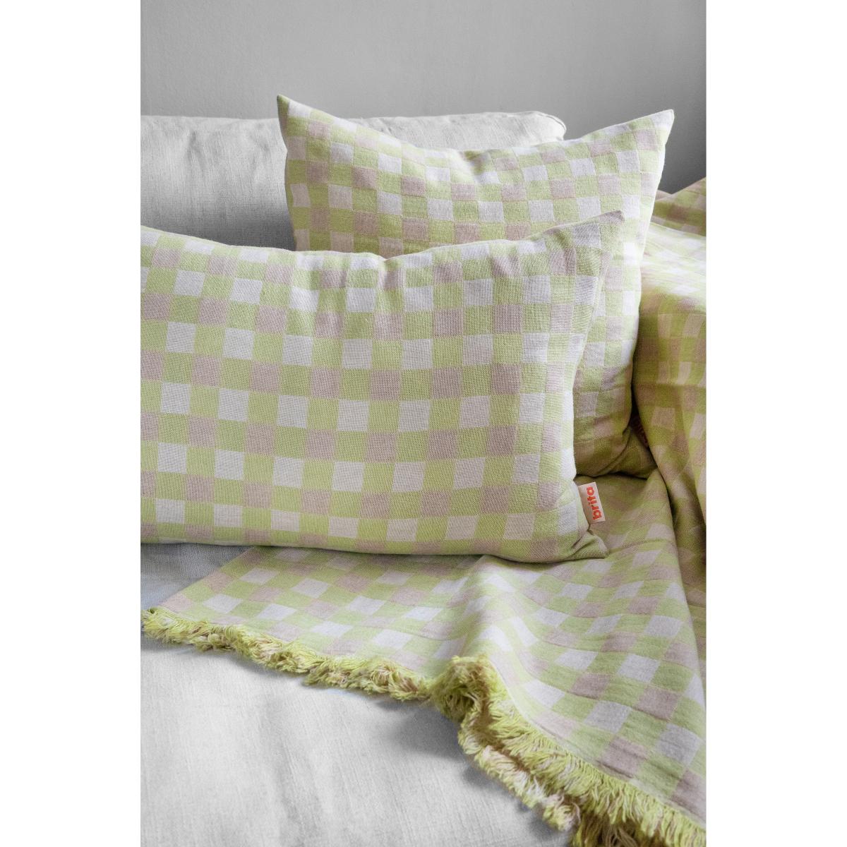 Poppy pillowcase 50x50 cm Green – image 2