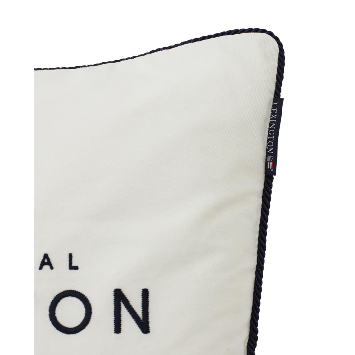 The Original Organic Cotton pillowcase 50x50 cm White-dark blue – image 3
