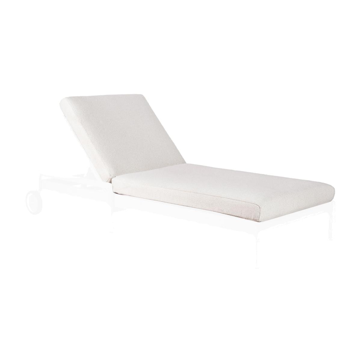 Ethnicraft Jack outdoor cushion for sunbed offwhite fabric – image 1