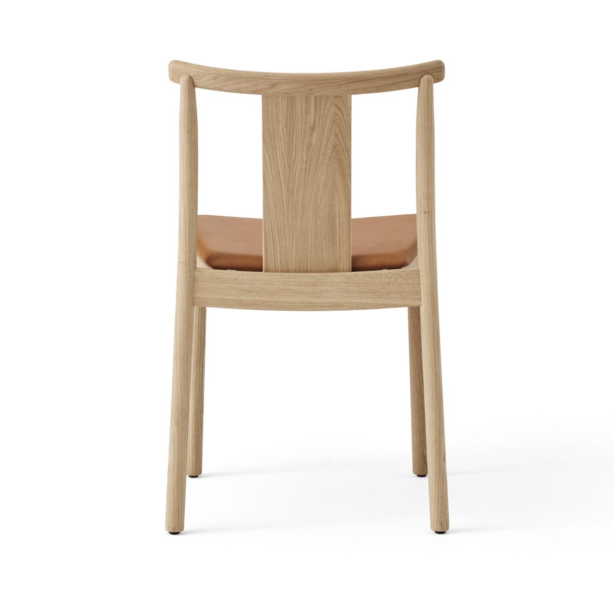 Audo Copenhagen Merkur chair with cushion Oak- Dakar 0250 cognac – image 3