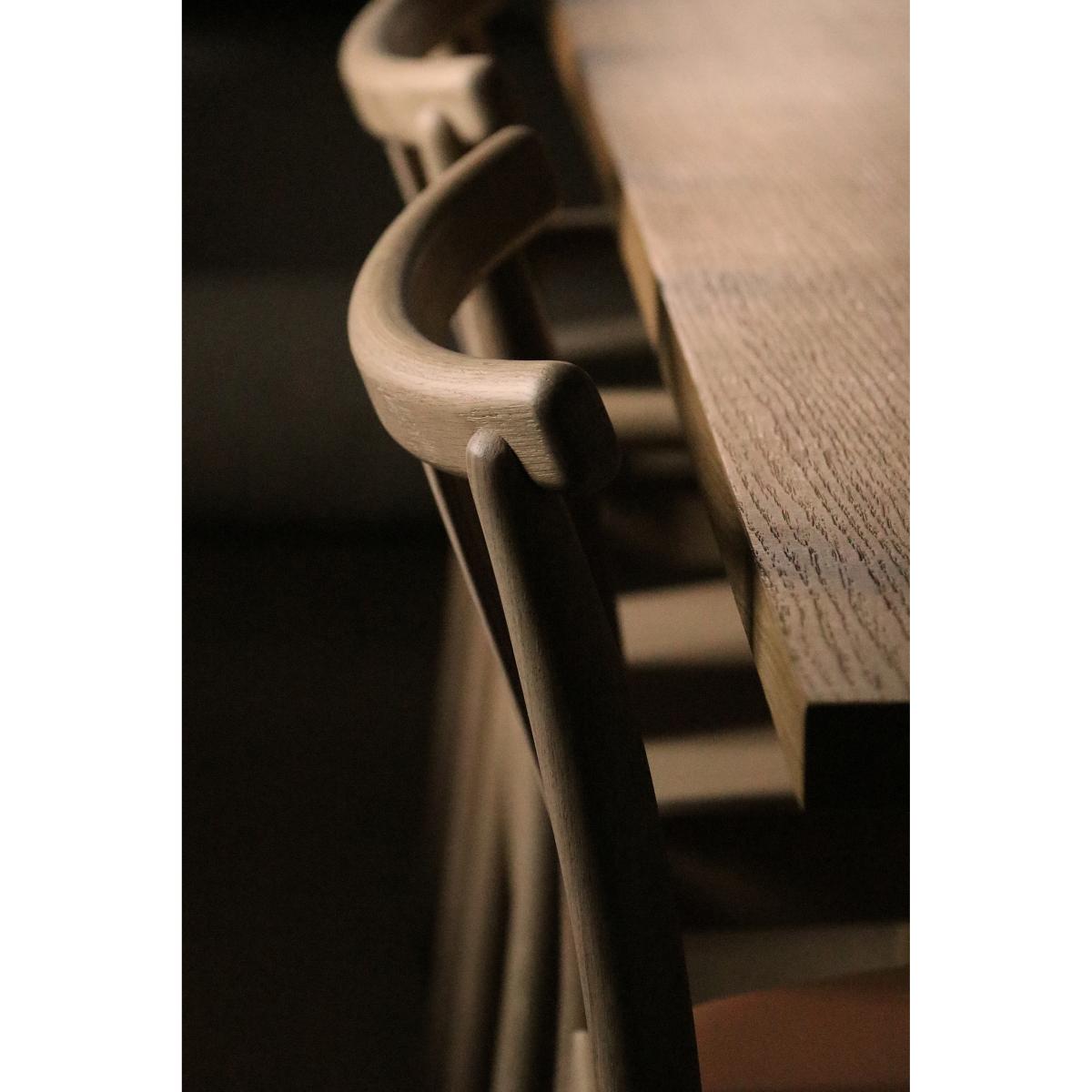 Audo Copenhagen Merkur chair with cushion Oak- Dakar 0250 cognac – image 6