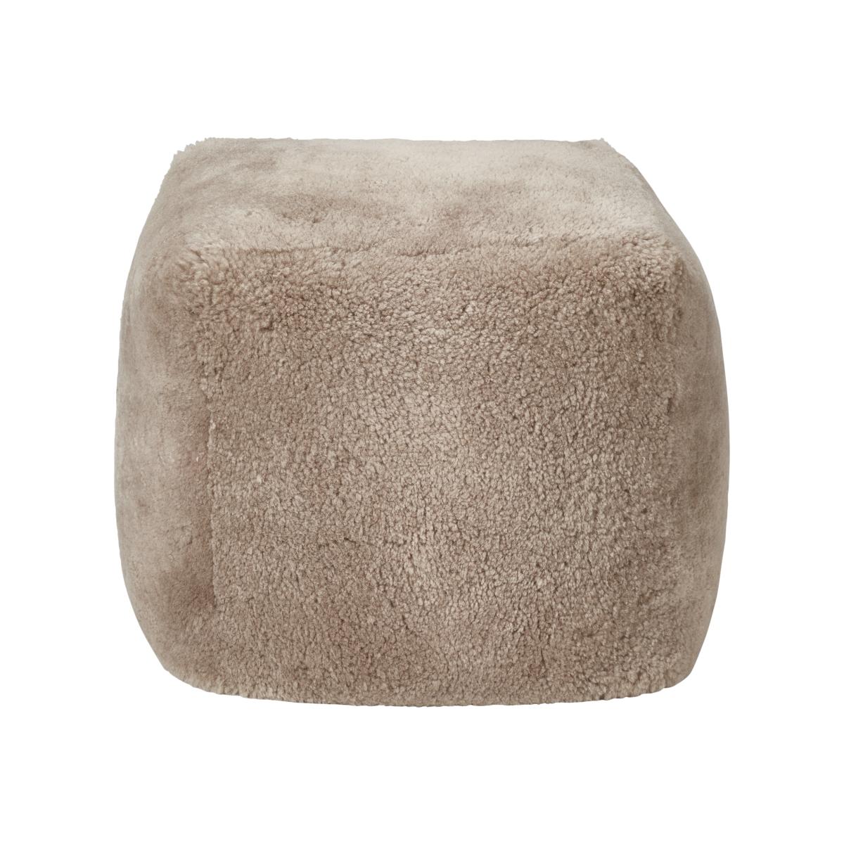 Hirta Sheepskin Floor Cushion - Pebble Grey – image 1